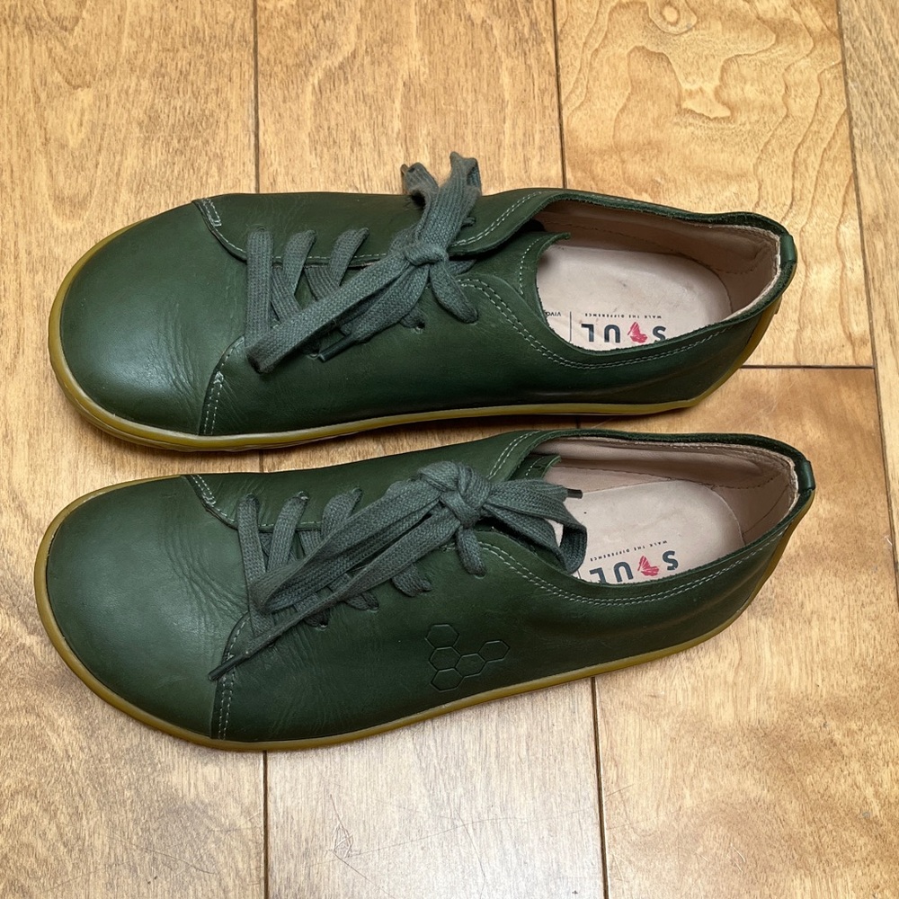 Women’s Addis Soul Green Leather Shoes - Picture 5 of 8
